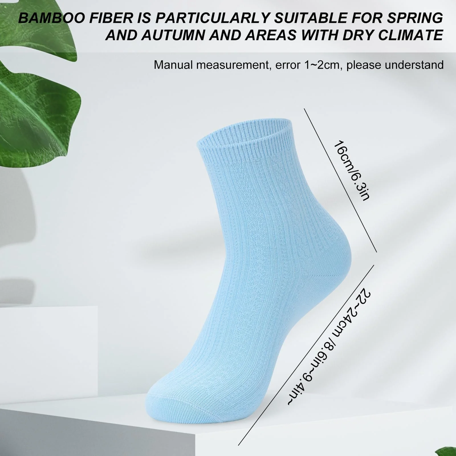 Носки Bamboo для женщин бесшовные дышащие анти-запах, 6 пар, фото №4