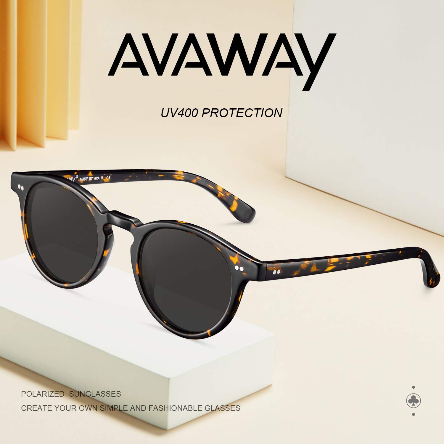 Сонцезахисні окуляри для маленького обличчя AVAWAY Вінтажні Ретро Поляризовані, фото №4