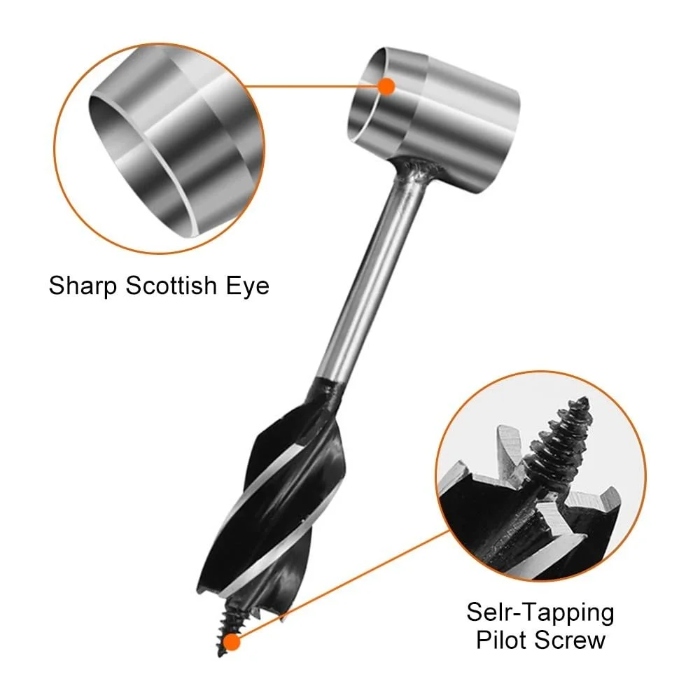 Свердло для дерева Scotch Eye зі шкіряним органайзером та захистом свердла, фото №5
