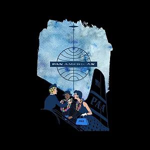 Дитяча куртка Varsity All+Every Pan Am Hostess Placing Rainbow Lei On Customer synthetic.ua - Фото 1