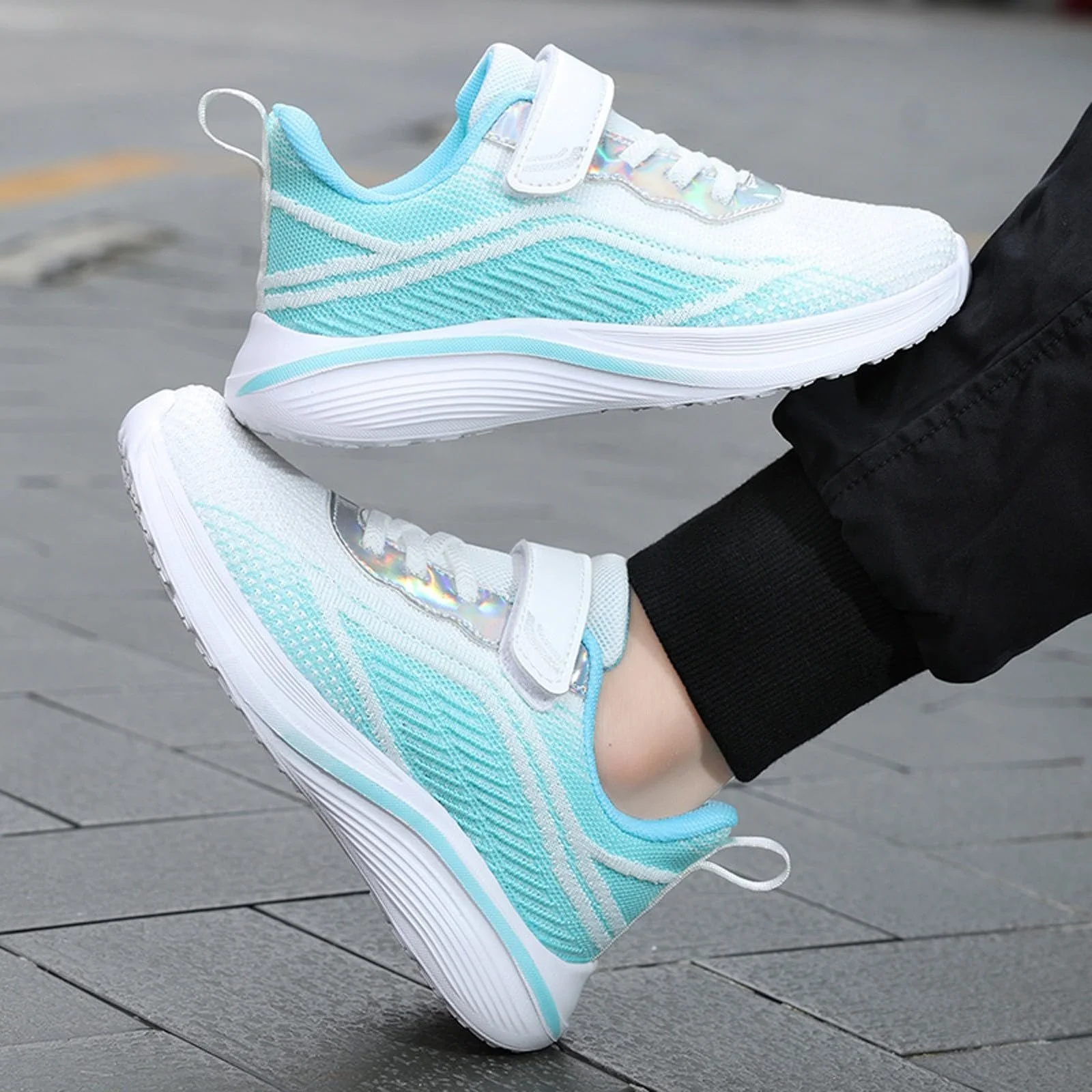 Дитячі спортивні кімнатні кросівки Унісекс Сітка Дихаючі, фото №2