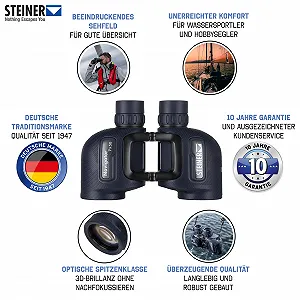 Бінокль Steiner Navigator 7x50 Морський synthetic.ua - Фото 1