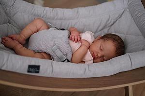 Лялька Zero pam Reborn Reborn Baby Girl 50 см Full Silicone Lifelike з волоссям новонароджена спляча м'яке тіло водонепроникні з аксесуарами synthetic.ua - Фото 1