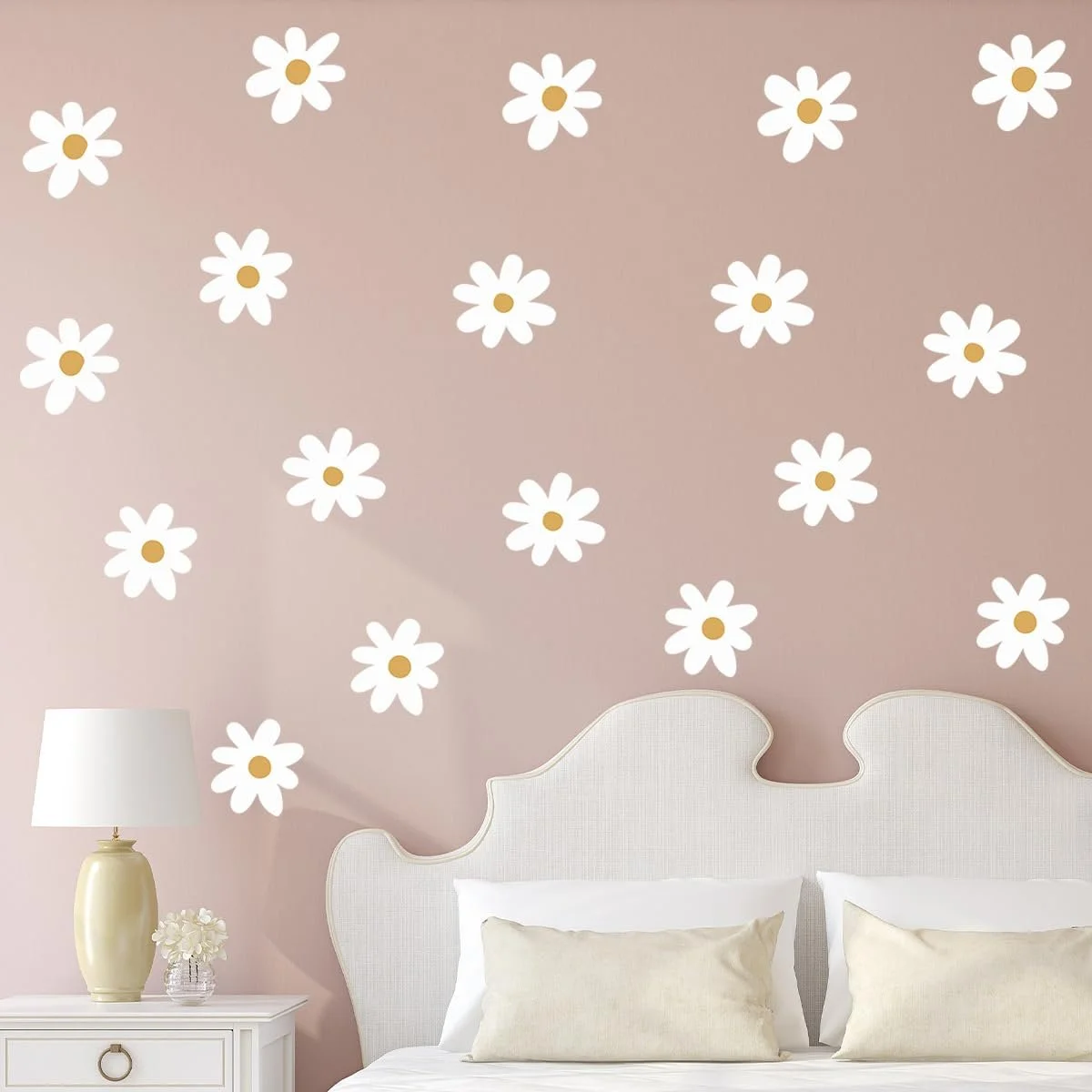 Наклейка на стіну DIY Cartoon Daisy Вінілова Самоклейна Водонепроникна Квіти, фото №3