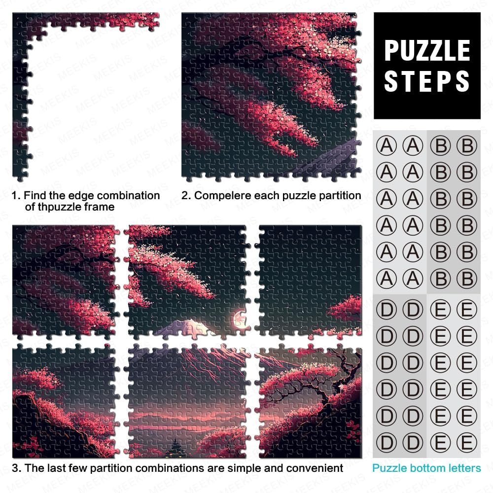 Пазл Japanese Cherry Blossoms 1000 деталей 26 x 38 см перероблений картон DIY, фото №2