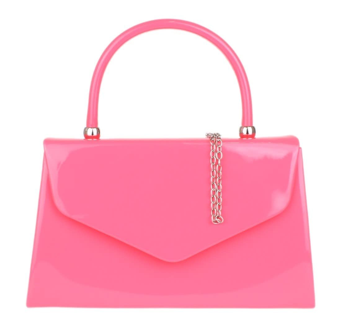 Клатч Girly Handbags лакований, жіночий, маленький жорсткий, фото №1