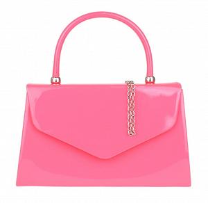 Клатч Girly Handbags лакований, жіночий, маленький жорсткий - Фото 1