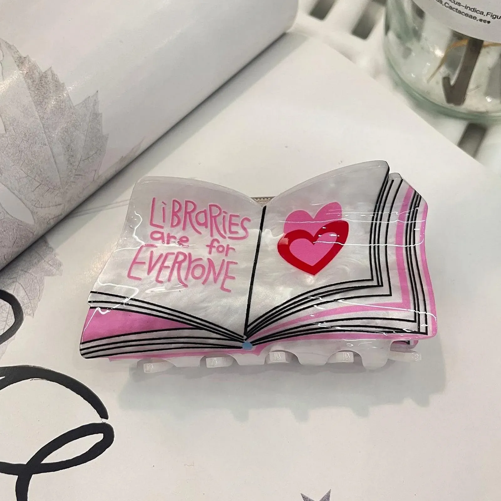 Заколка для волосся Книга Модна заколка-краб, фото №3