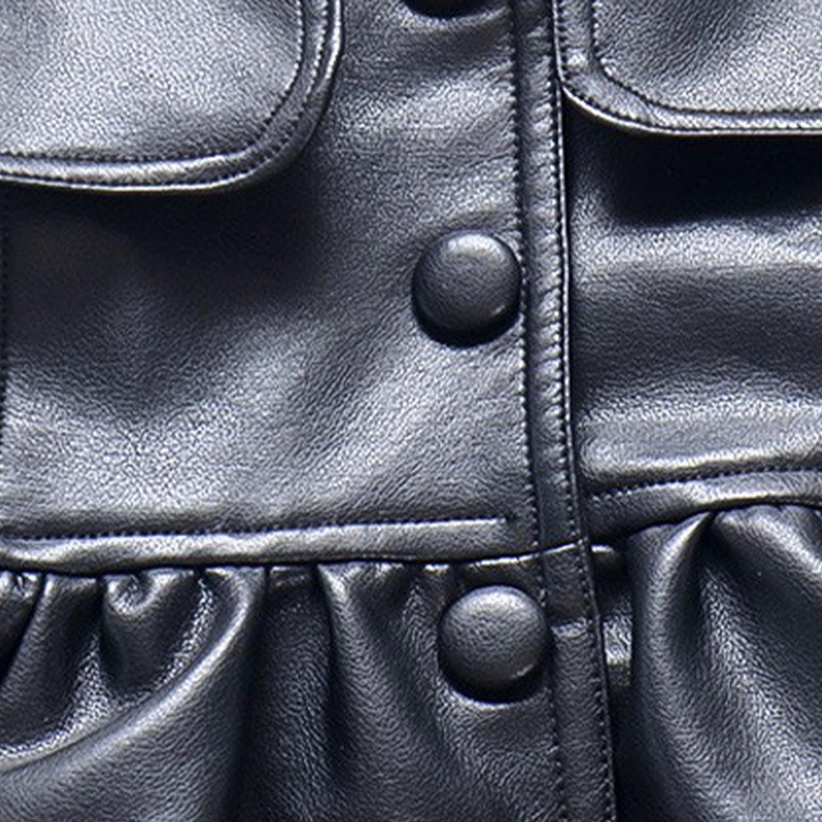 Дитяче пальто Мода однотонна куртка з підкладкою на ґудзиках, фото №3 Дитяче пальто Мода однотонна куртка з підкладкою на ґудзиках, фото №3