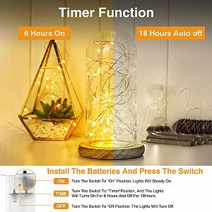 Гірлянда btfarm Фея, 2 м, 20 LED, Срібний дріт, Теплий білий, 2 шт synthetic.ua - Фото 1