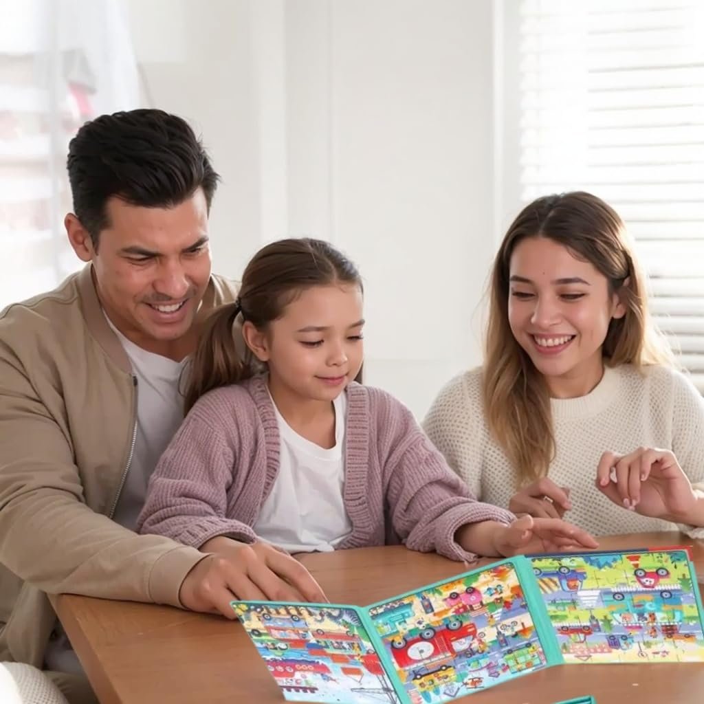 Магнитный пазл Traffic 3-в-1 25-30-42 детали, фото №4