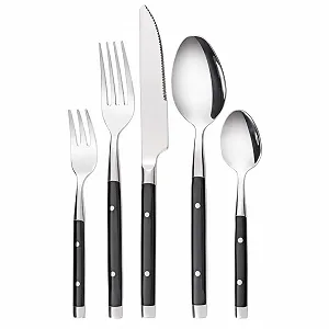 Набір столових приборів GRÄWE Bamberg, 10 предметів, чорний - Фото 1