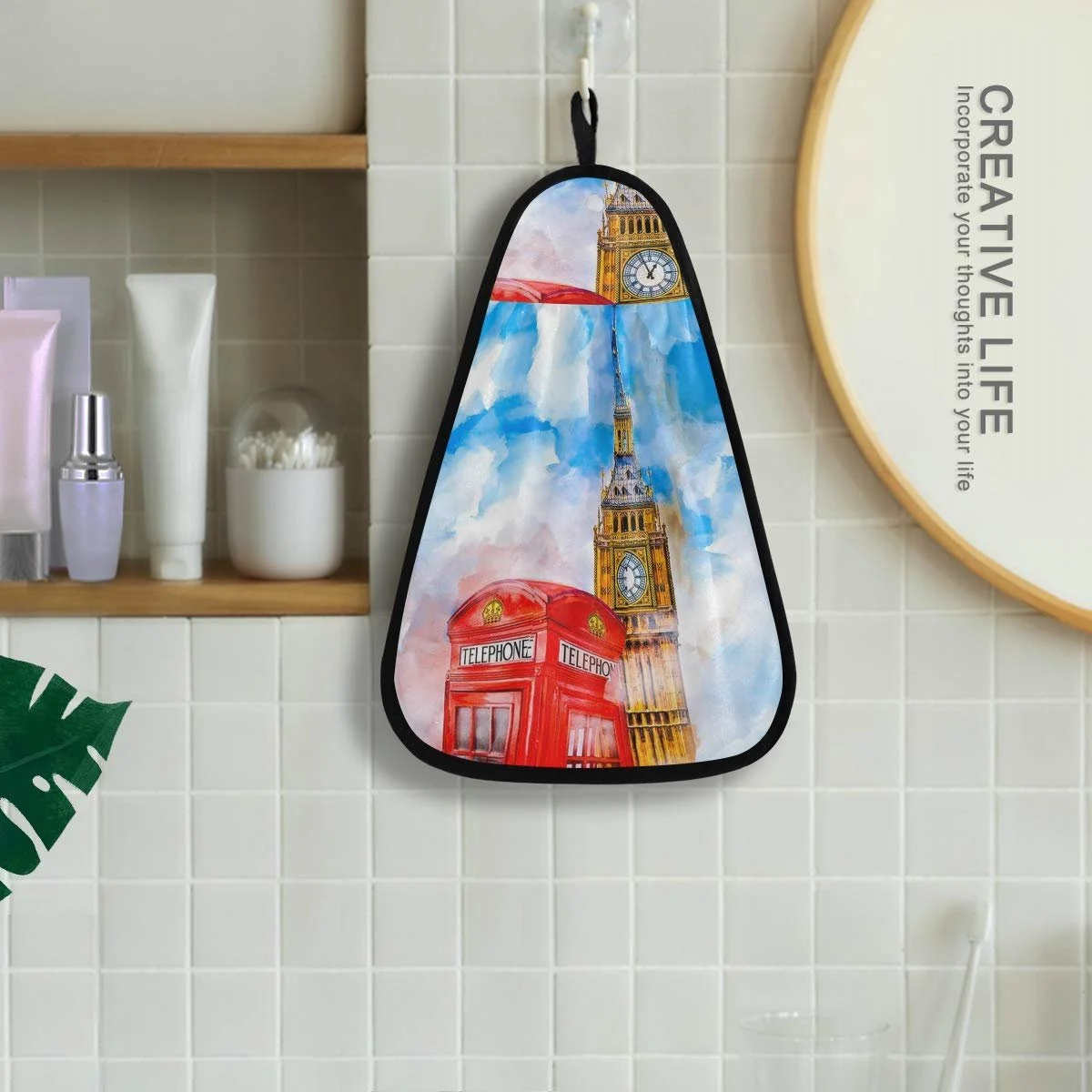 Рушник UK London Symbol Big Ben поглинаючий швидковисихаючий 42 x 31 см, фото №4