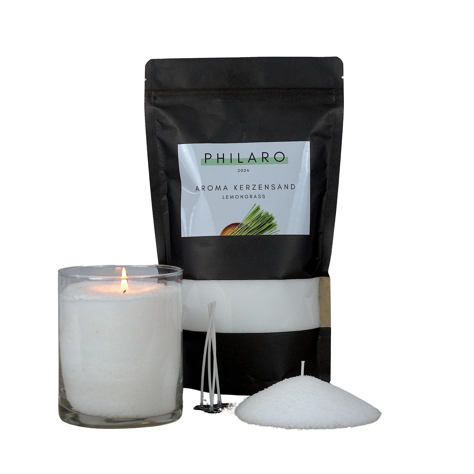 Свеча Philaro Sand с ароматом Лемонграс 400 г, фото №1