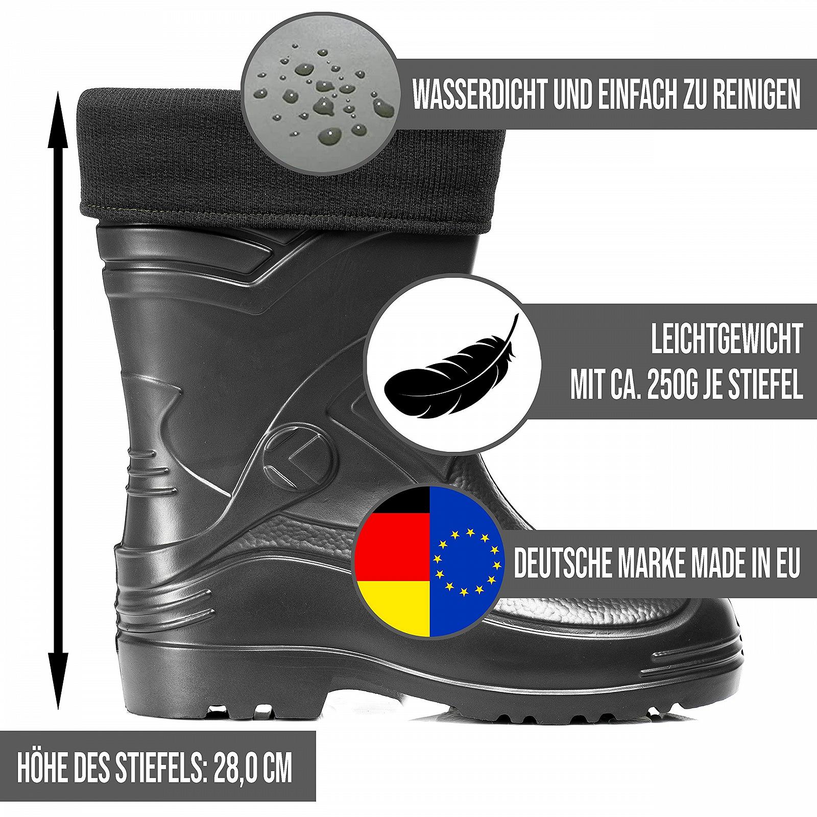 Сапоги CLIMBR Ultralight Lined Wellington Мужские EVA Thermo 40-49 Теплые Короткие Зимние Рабочие с Подкладкой, фото №3