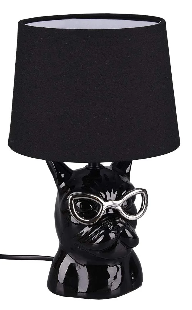 Настільна лампа Reality Leuchten Dosy R50231002 1x E14 кераміка чорна, фото №1