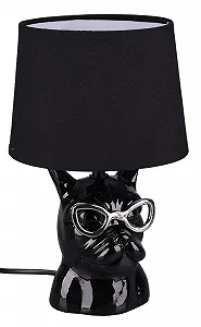 Настільна лампа Reality Leuchten Dosy R50231002 1x E14 кераміка чорна - Фото 1