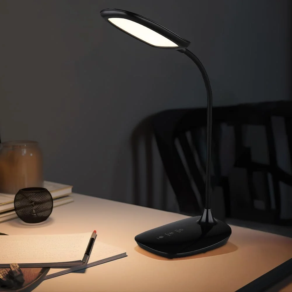 Настольная лампа GLOBO LIGHTING Гибкая Сенсорная 9 Вт 520 лм 28 x 40 см Черная, фото №2