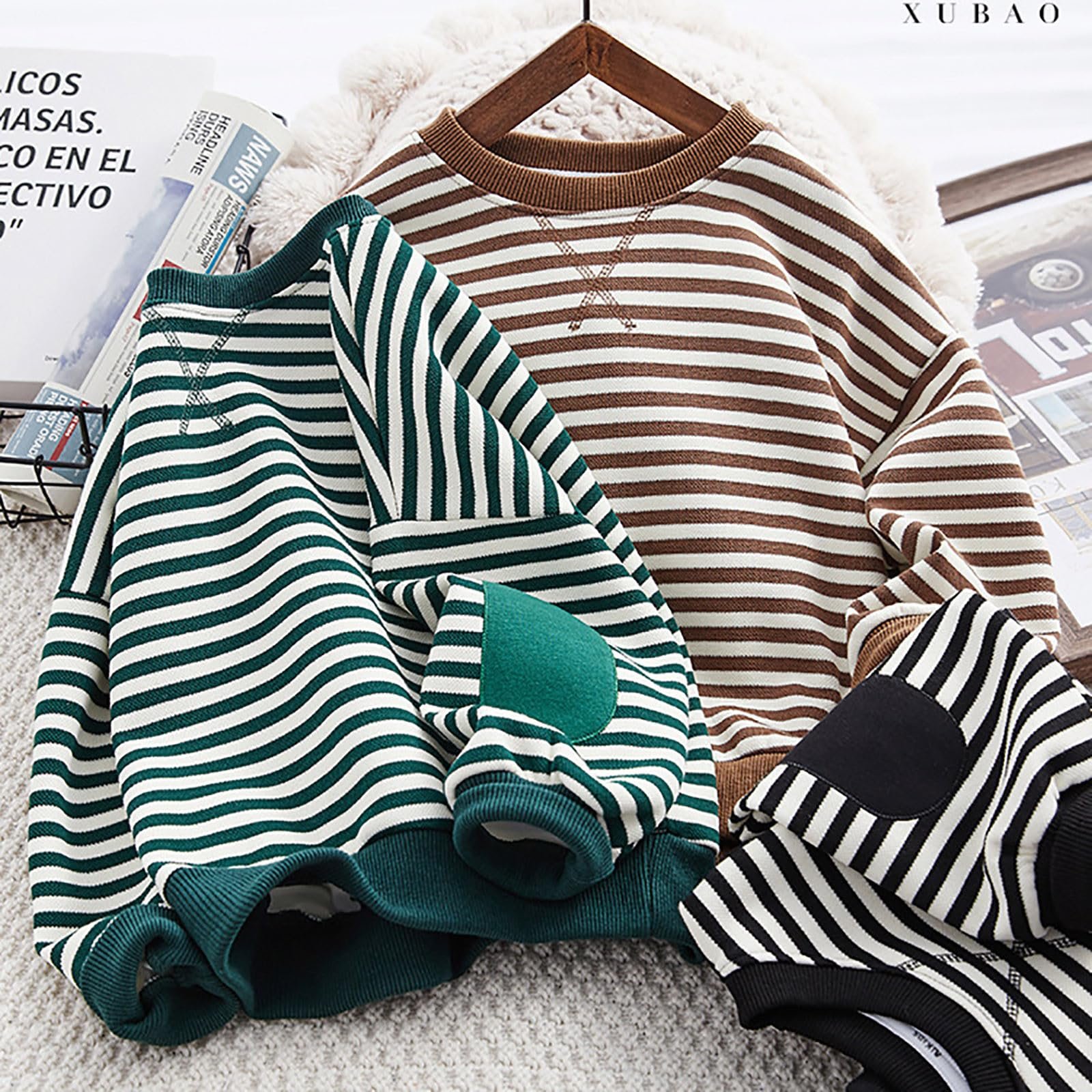 Світшот для хлопчиків та дівчаток в смужку, фото №4