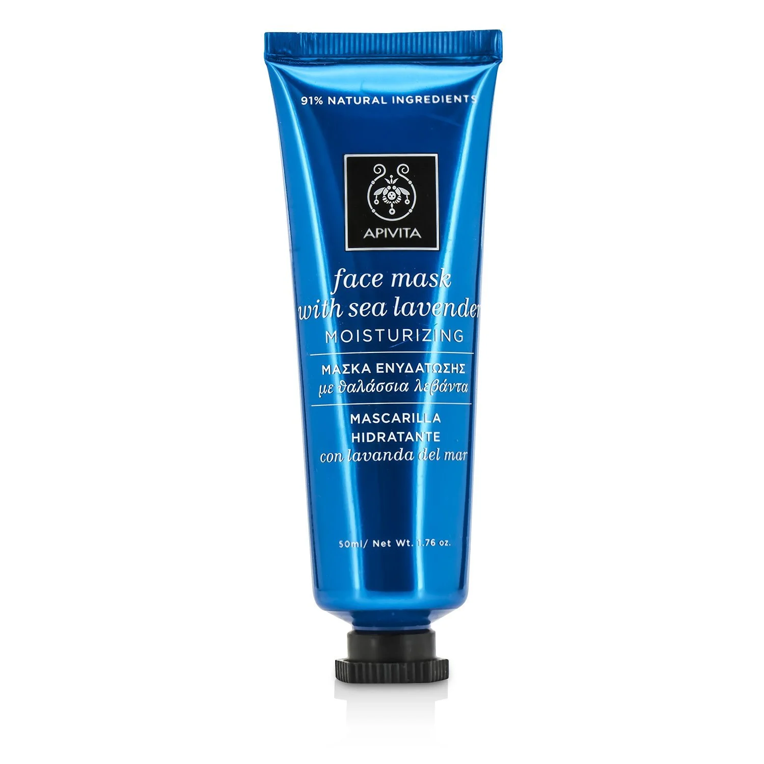 Маска для обличчя Apivita з морською лавандою для зволоження - 50 мл, фото №1 Маска для обличчя Apivita з морською лавандою для зволоження - 50 мл, фото №1