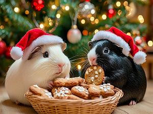 Пазл CALVENDO Crisp Crisp Rodent Fluffy Christmas 1000 деталей 64 x 48 см synthetic.ua - Фото 1