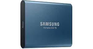 Портативний SSD Samsung T5 500 GB USB 3.1 до 540 MB/s Ocean Blue synthetic.ua - Фото 1