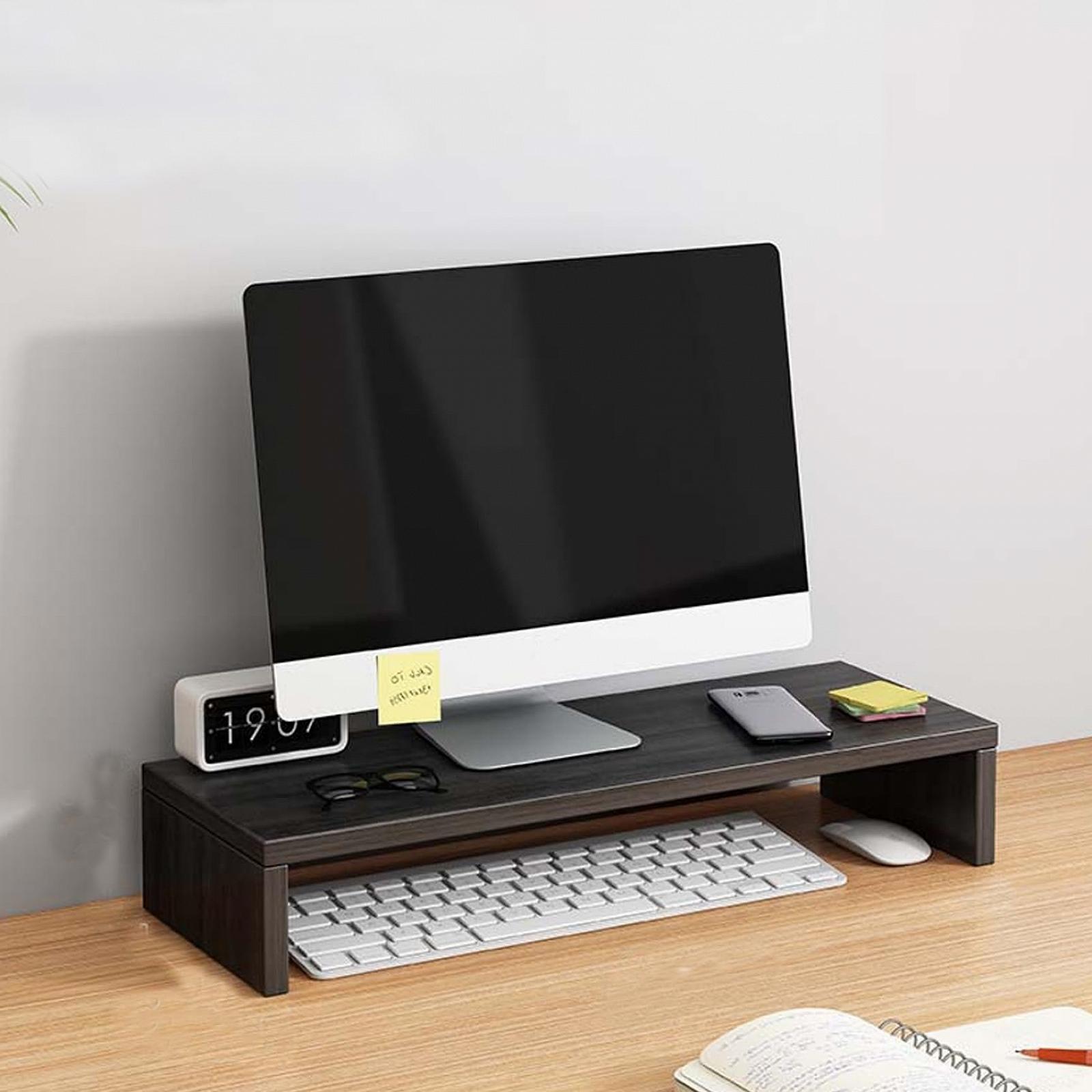 Подставка для монитора 15,75 x 7,09 x 2,36, 1 уровень, подставка для компьютерного монитора, компактная подставка для стола с местом для хранения, нескользящая подставка для стола для дома и офиса, органайзер, фото №5