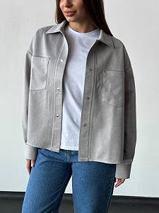 Сорочка жіноча замшева Reload Mohito світло-сірий - Фото 1