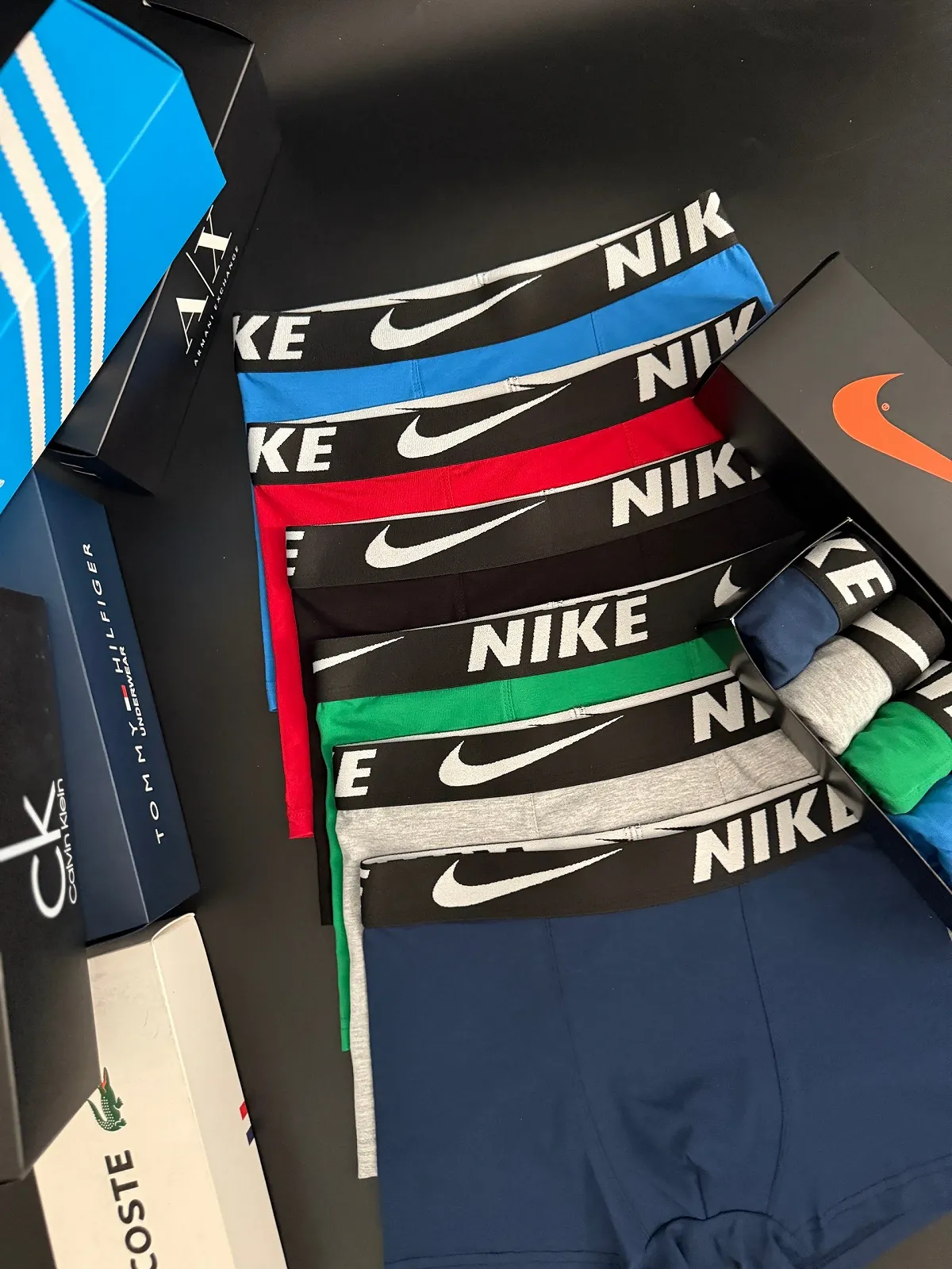 Чоловічі труси боксери комплект NIKE різнокольорові, фото №15