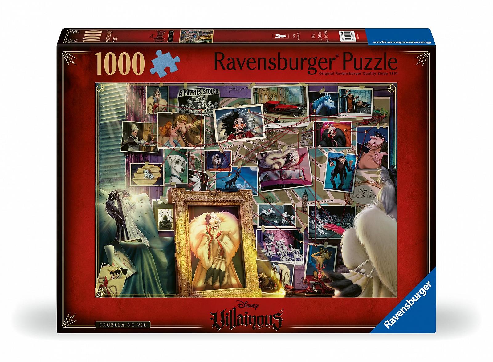 Пазл Ravensburger Villainous Круелла де Віль 1000 елементів 70 x 50 см Новий дизайн, фото №2