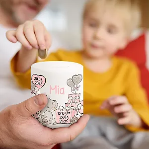 Скарбничка True Statements Elephant Baby керамічна synthetic.ua - Фото 1