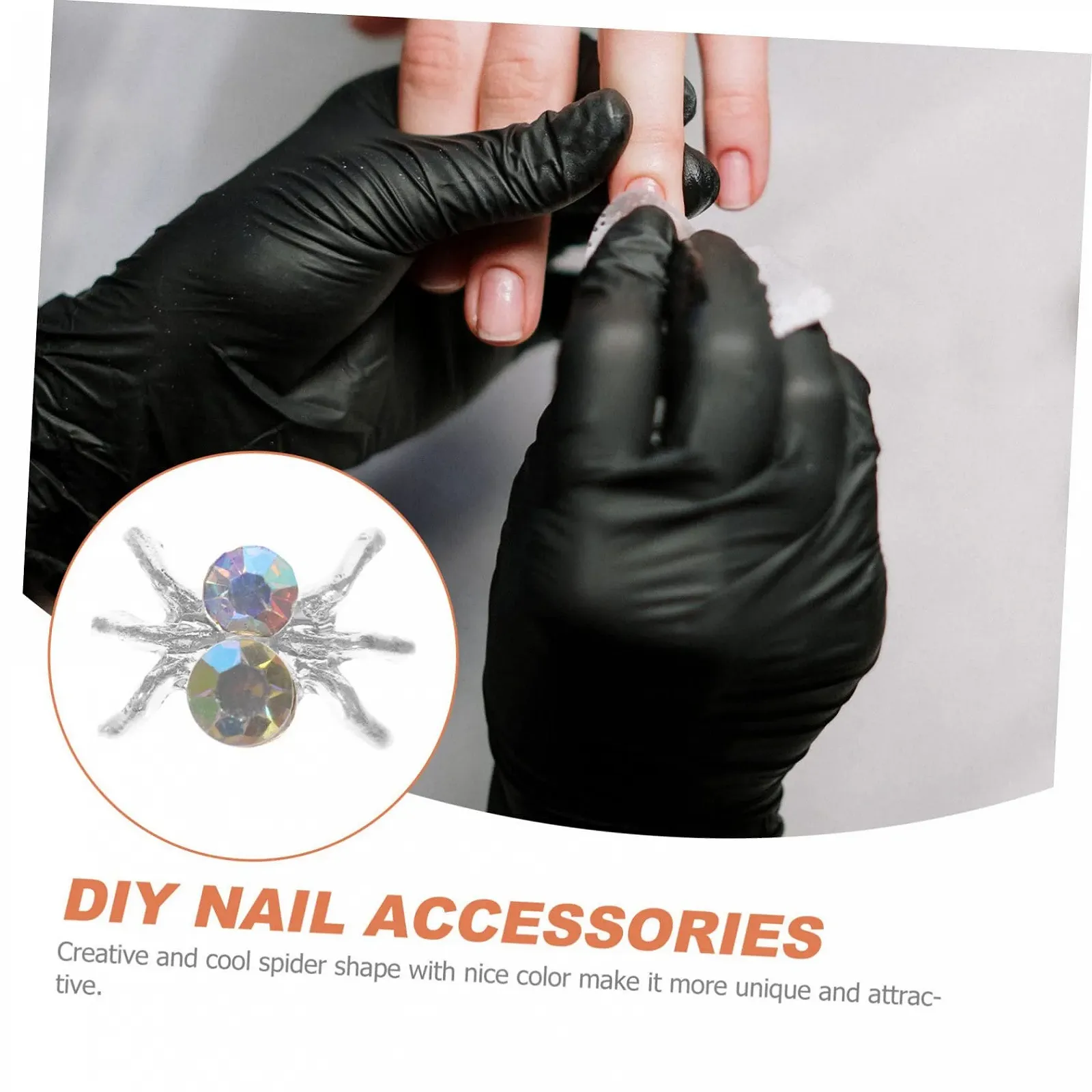 Украшения для ногтей FRCOLOR 2 набора, пауки, 100 штук * 2, фото №8