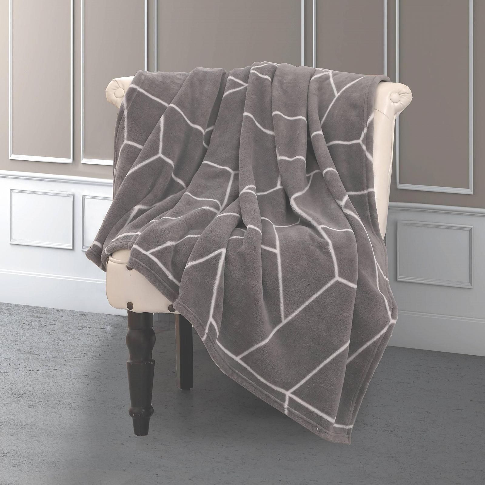 Покривало-Покривало one-home Геометричний Сірий Пухнастий Теплий М'який Флісовий 220 x 240 см, фото №7 Покривало-Покривало one-home Геометричний Сірий Пухнастий Теплий М'який Флісовий 220 x 240 см, фото №7