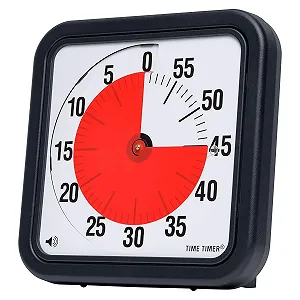 Визуальный аналоговый таймер Time Timer 12 дюймов 60 минут Настольный или настенный - Фото 1