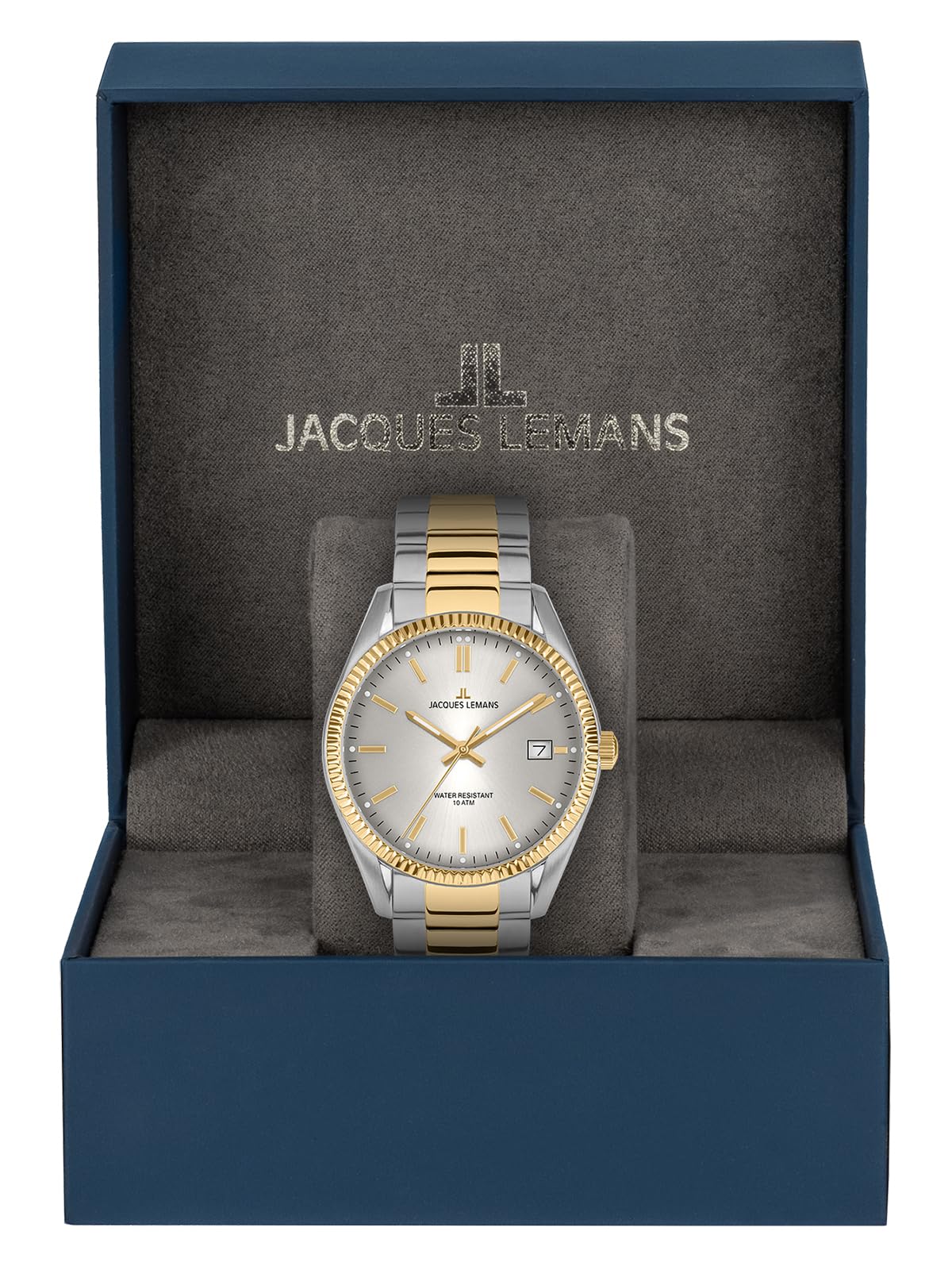 Часы JACQUES LEMANS Мужские Bi-Colour / Cерый 50-3J, серебряный, Классический, фото №7 Часы JACQUES LEMANS Мужские Bi-Colour / Cерый 50-3J, серебряный, Классический, фото №7
