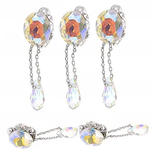 Украшения для ногтей Healvian, 20 шт, стразы и жемчуг для творческого маникюра, индивидуального дизайна и особых случаев synthetic.ua - Фото 1