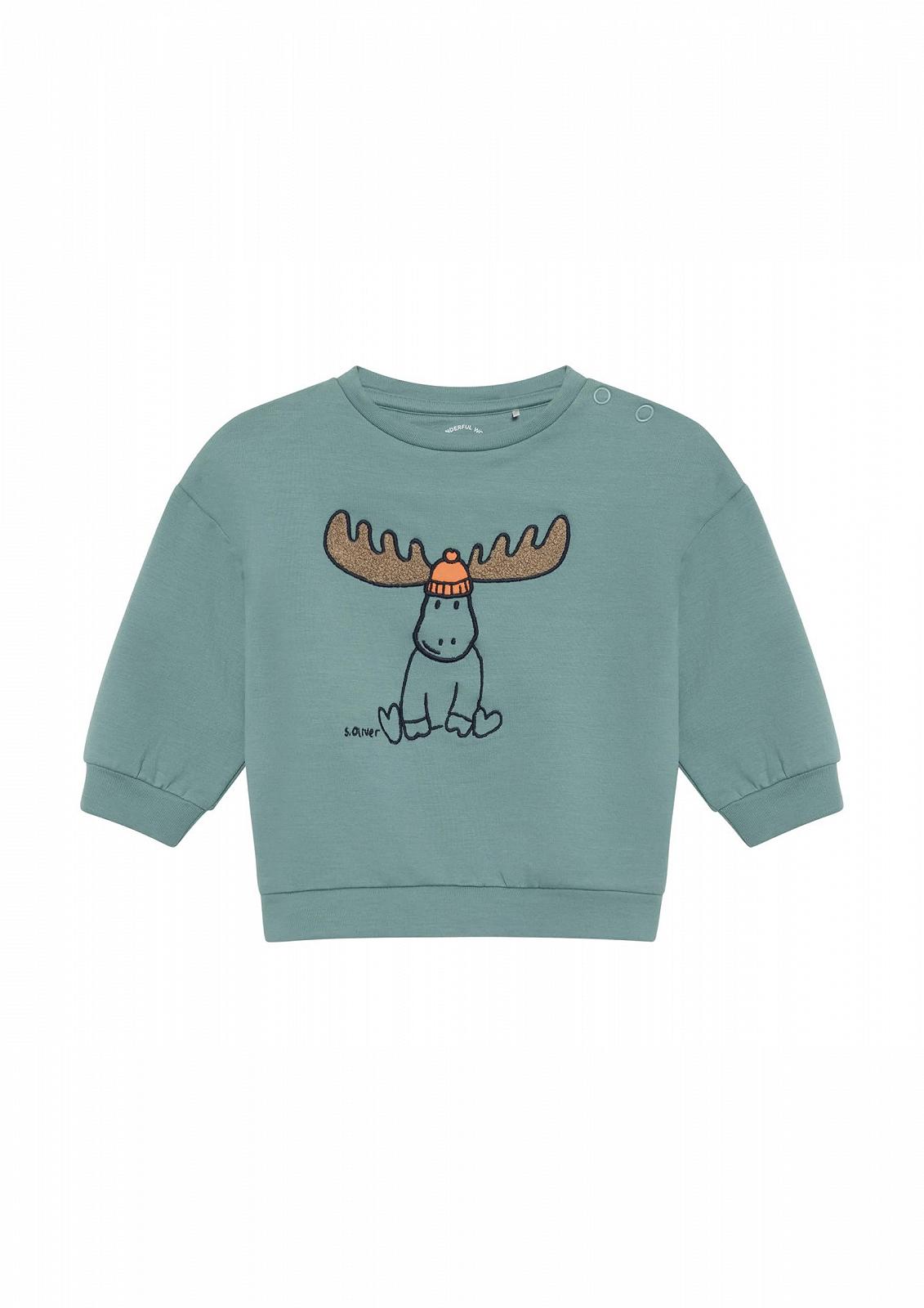 Толстовка s.Oliver с принтом и вышивкой, фото №1