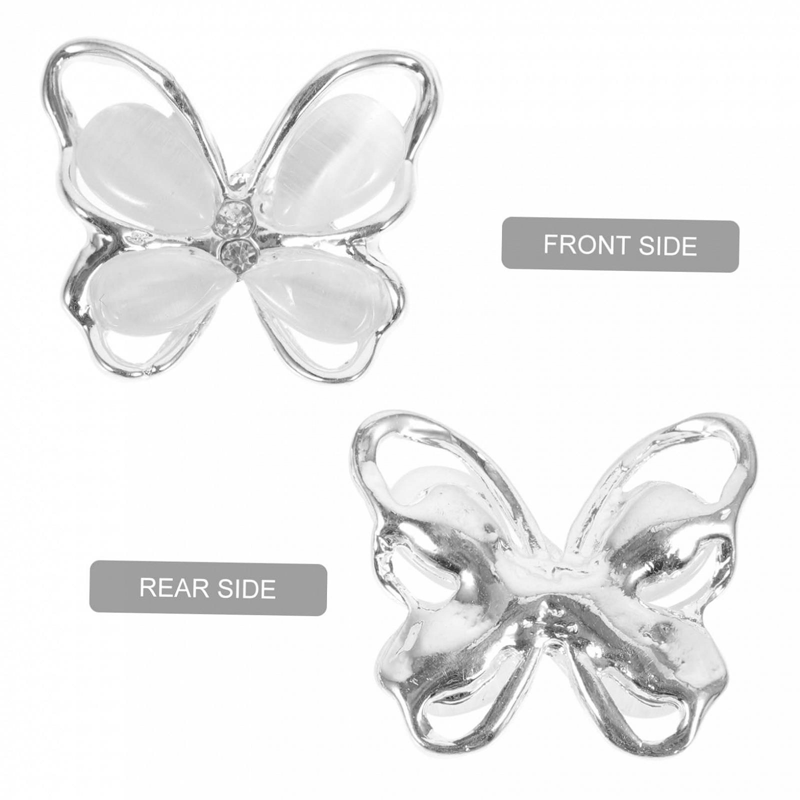 Украшения для ногтей Бабочки 3D, 40 шт, золотые, фото №6