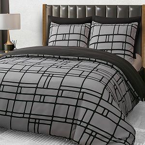 Постельное белье Pamposh 200 x 200 см - Пододеяльник из ультрамягкой микрофибры 200 x 200 см - С наволочкой - Комплект постельного белья на молнии - Легкий и дышащий комплект пододеяльника - Фото 1