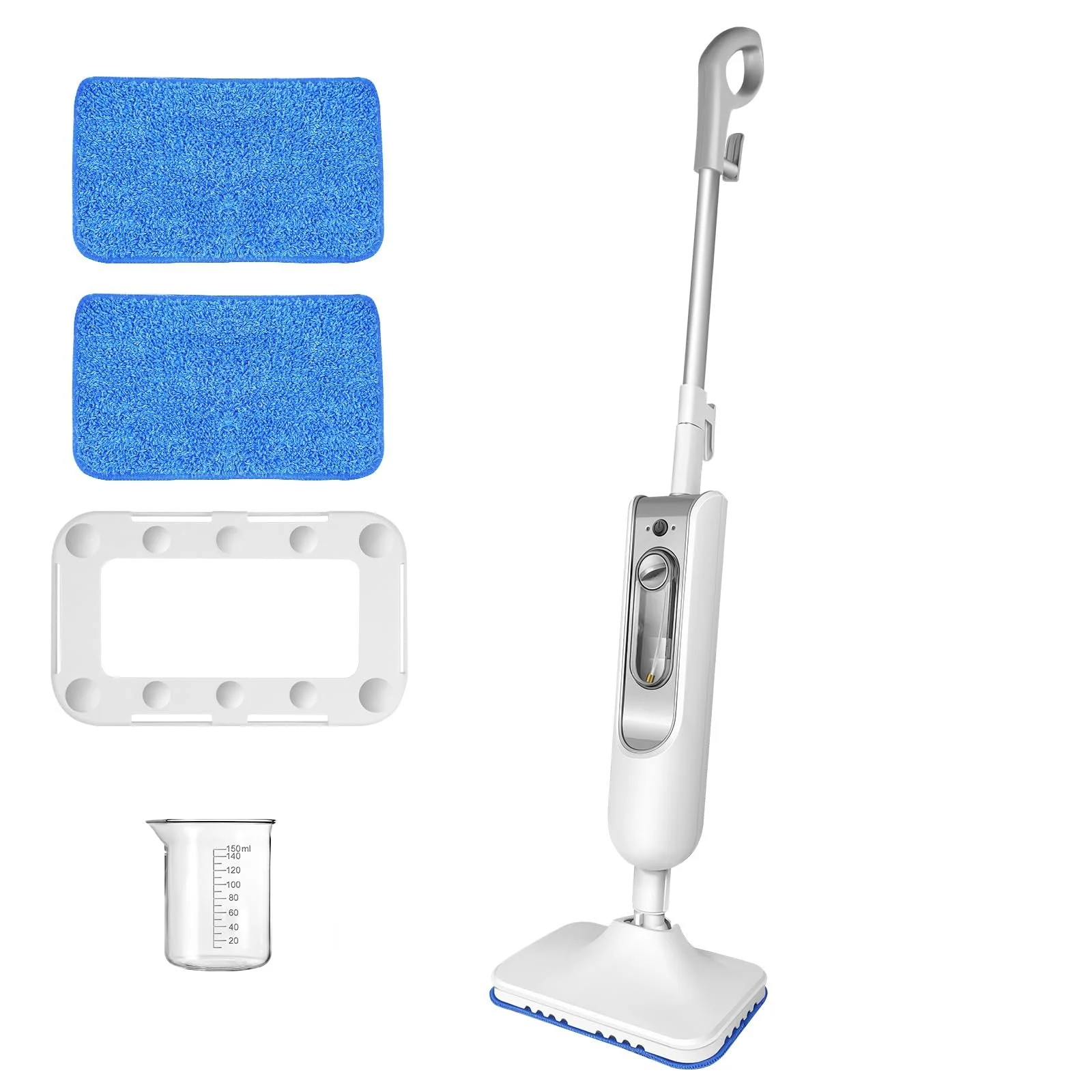 Пароочисник ручний 1500 W 2 швидкості 4.8 m 400 ml з 2 серветками, фото №1 Пароочисник ручний 1500 W 2 швидкості 4.8 m 400 ml з 2 серветками, фото №1