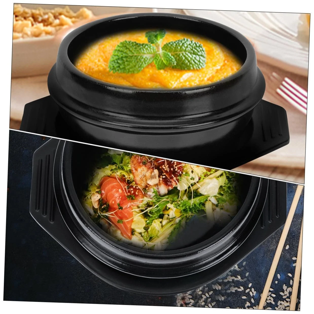 Каструля BESPORTBLE керамічна термостійка антипригарна для газових плит та мікрохвильових печей, фото №5