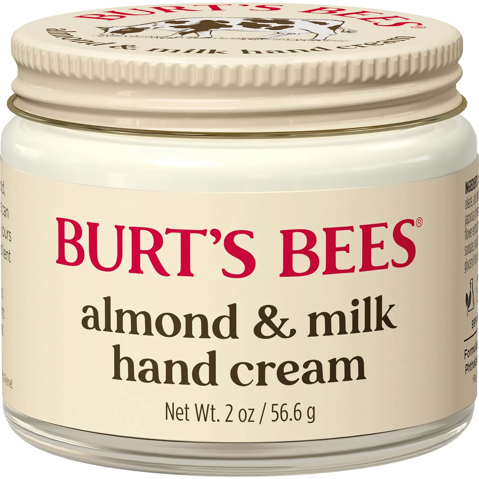 Крем для рук Burt's Bees Almond and Milk зволожуючий 56.6 грам, фото №1