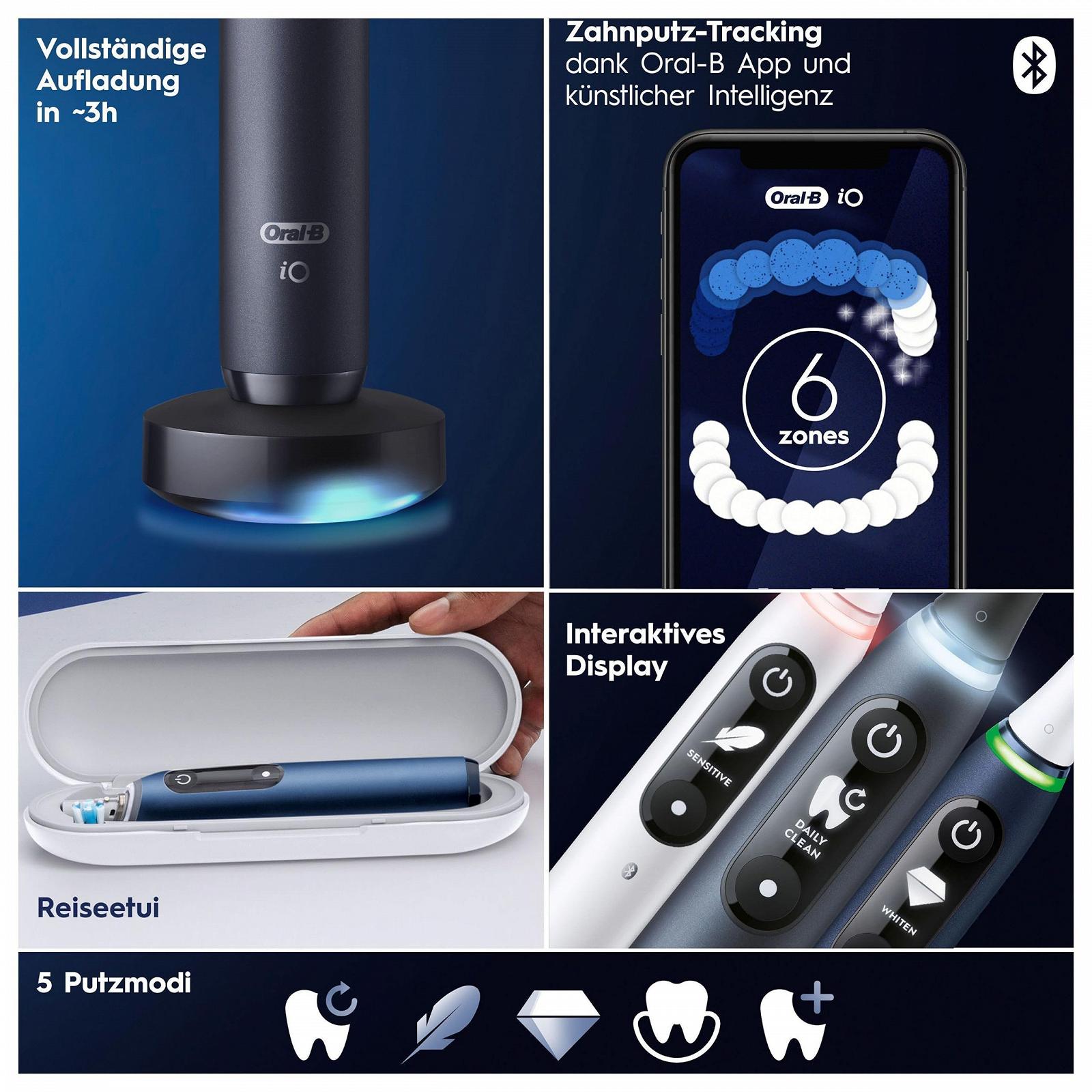 Зубная щетка электрическая Oral-B iO Series 7 Black Onyx, фото №6