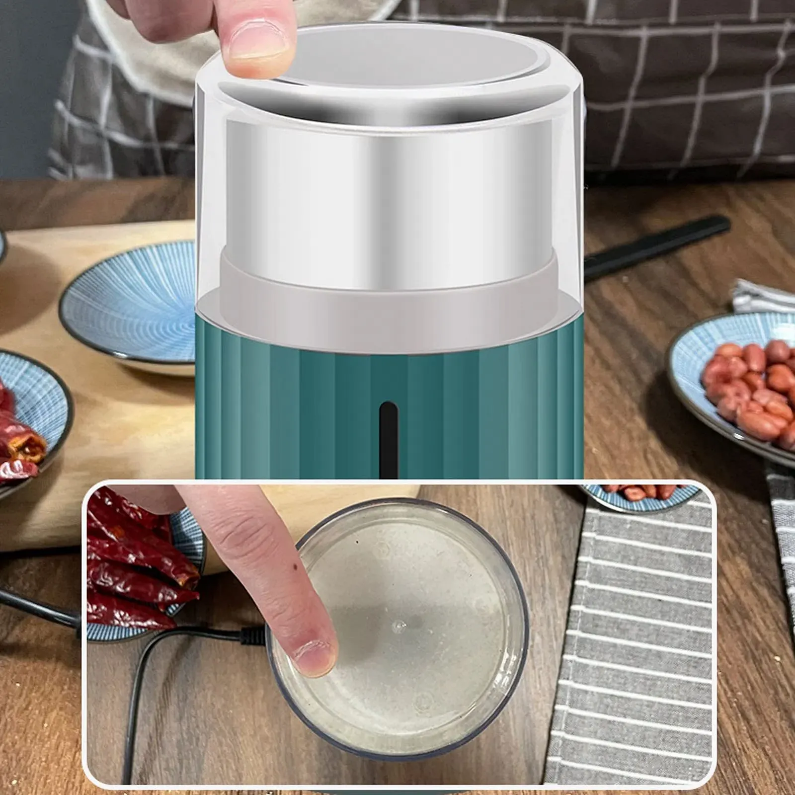 Кофемолка Topyond 200W из нержавеющей стали, Мельница для зерна и специй с дозатором для дома и офиса, Электрическая кофемолка, EU Plug, 220V, фото №7 Кофемолка Topyond 200W из нержавеющей стали, Мельница для зерна и специй с дозатором для дома и офиса, Электрическая кофемолка, EU Plug, 220V, фото №7