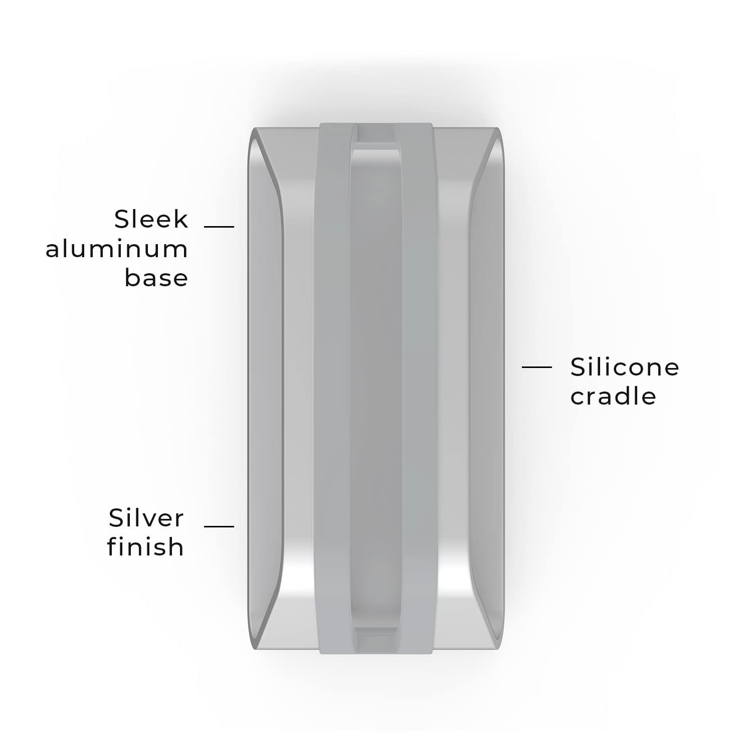 Підставка для ноутбука вертикальна HumanCentric для Macbook, сумісна з MacBook Pro, MacBook Air, алюміній, срібло, фото №4 Підставка для ноутбука вертикальна HumanCentric для Macbook, сумісна з MacBook Pro, MacBook Air, алюміній, срібло, фото №4