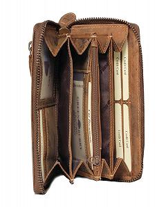 Кошелек Greenburry Vintage Кожаный Женский Дизайн Лошадь Коричневый 19 x 10 x 2.5 см, коричневый, Vintage synthetic.ua - Фото 1