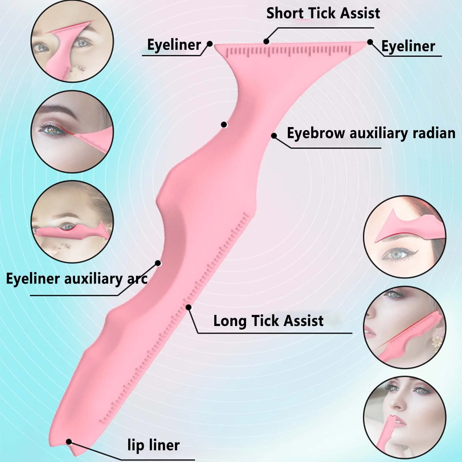 Трафареты для подводки SVOCK силиконовые многоразовые для макияжа, фото №4