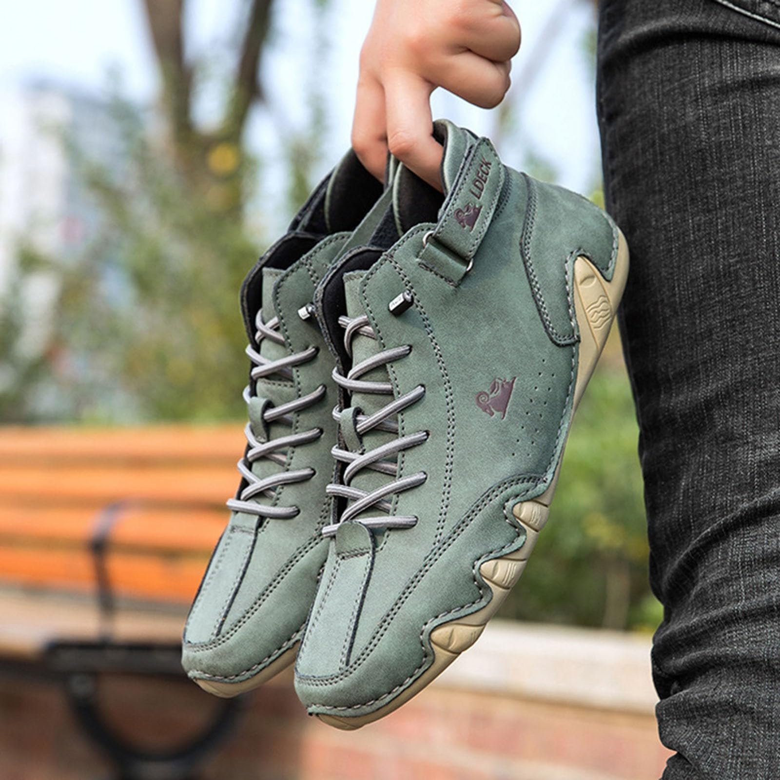 Ботинки Barefoot LCpddajlspig Кожаные Водонепроницаемые Замшевые Ботинки До Щиколотки Orthopaedic Hiking Широкая Стопа Outdoor Ergonomic Sneaker, фото №6 Ботинки Barefoot LCpddajlspig Кожаные Водонепроницаемые Замшевые Ботинки До Щиколотки Orthopaedic Hiking Широкая Стопа Outdoor Ergonomic Sneaker, фото №6