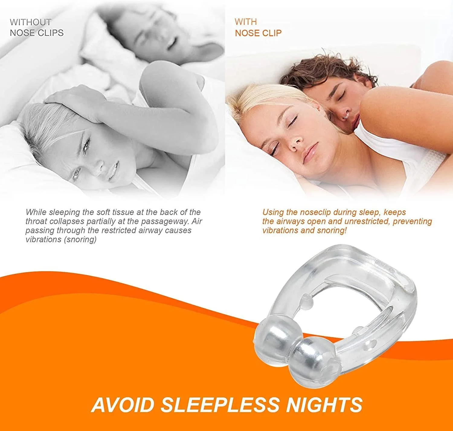 Магнитные клипсы против храпа, многоразовые, эффективные против храпа, 12 штук, фото №4