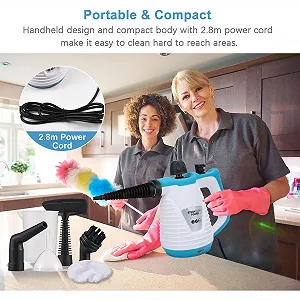 Пароочисник ручний TARSHYRY високого тиску з 9 аксесуарами 350 мл (EU Plug 220-240V) ціна на synthetic.ua - Фото 1 Пароочисник ручний TARSHYRY високого тиску з 9 аксесуарами 350 мл (EU Plug 220-240V) synthetic.ua - Фото 1